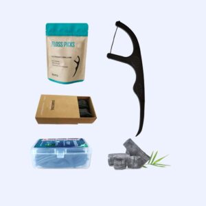 Active Charcoal Dental Floss Picks