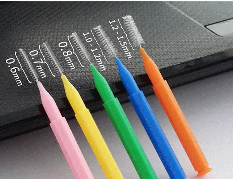 diameter of interdental brushes