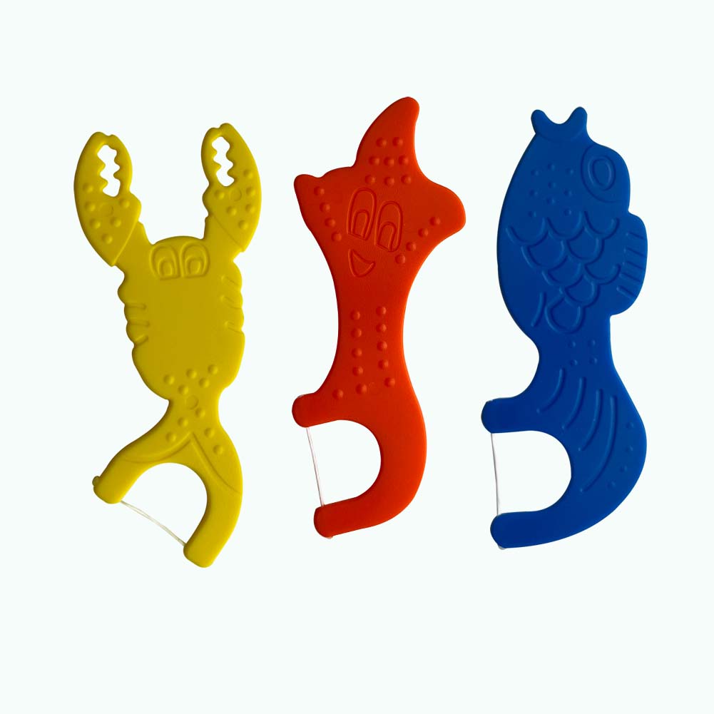 Cute Animal Shape Kids Dental Floss Picks