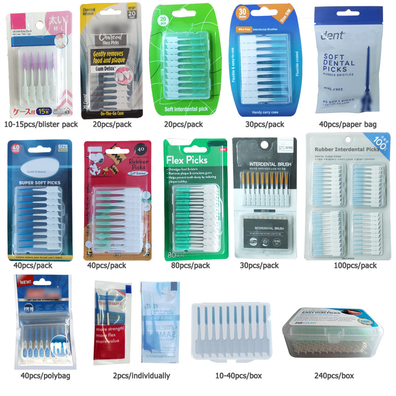 packaging of rubber softpicks