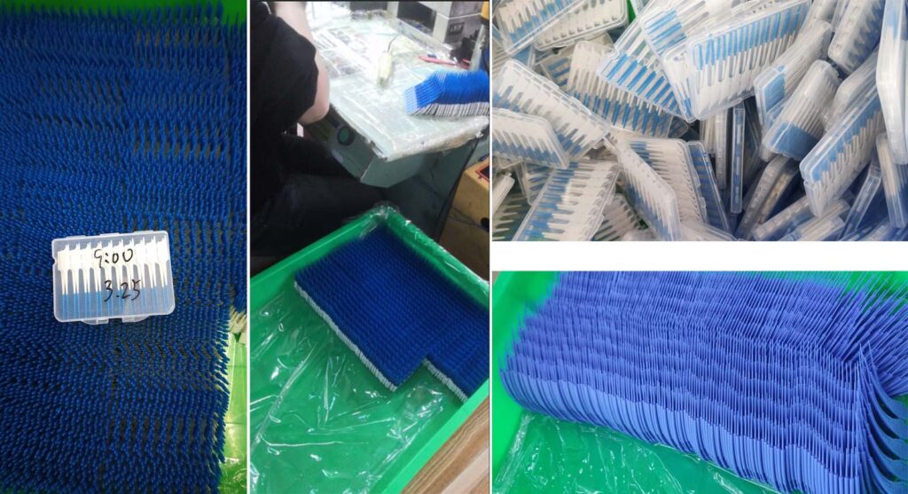 rubber soft picks production and packing